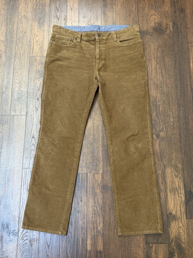 LL Bean Standard Fit Corduroy Pants Men’s 35x30 Brown Casual Workwear Stretch
