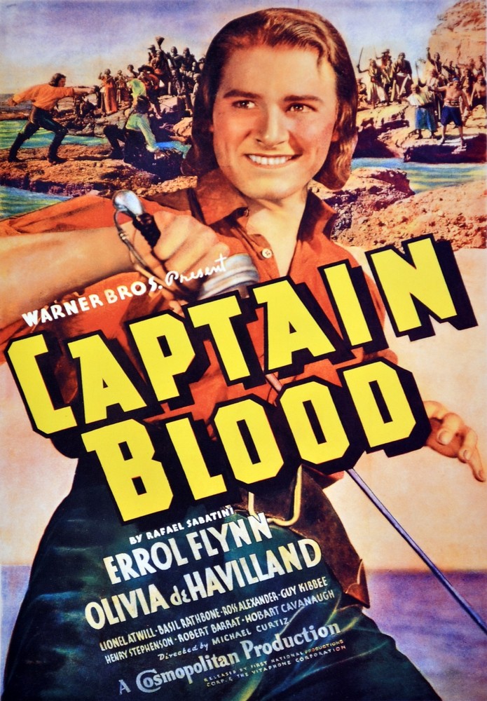 Captain Blood Movie Decorative Poster.Home Graphic Art room Design. 4165