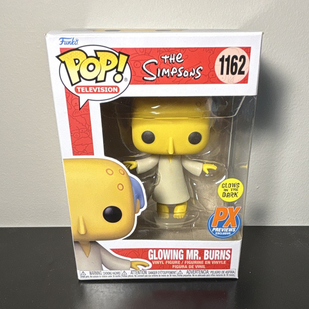 The Simpsons Glowing Mr. Burns #1162 Funko Pop PX Previews Exclusive and Glows