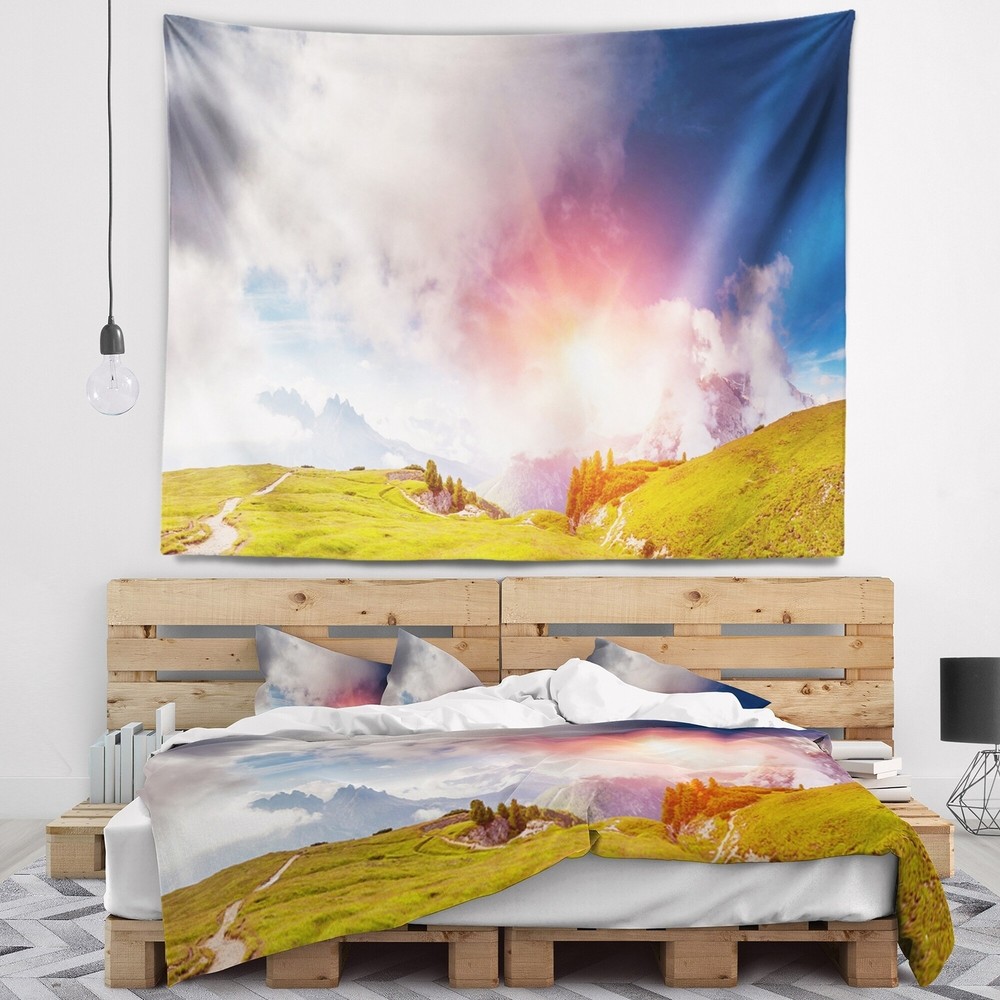 Designart 'Cadini di Misurina Range at Sunset' Landscape  Small