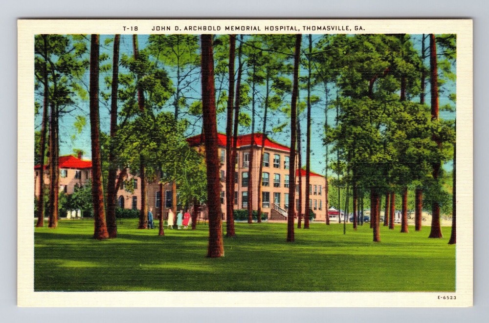 Thomasville GA-Georgia, John D Archbold Memorial Hospital, Vintage Postcard