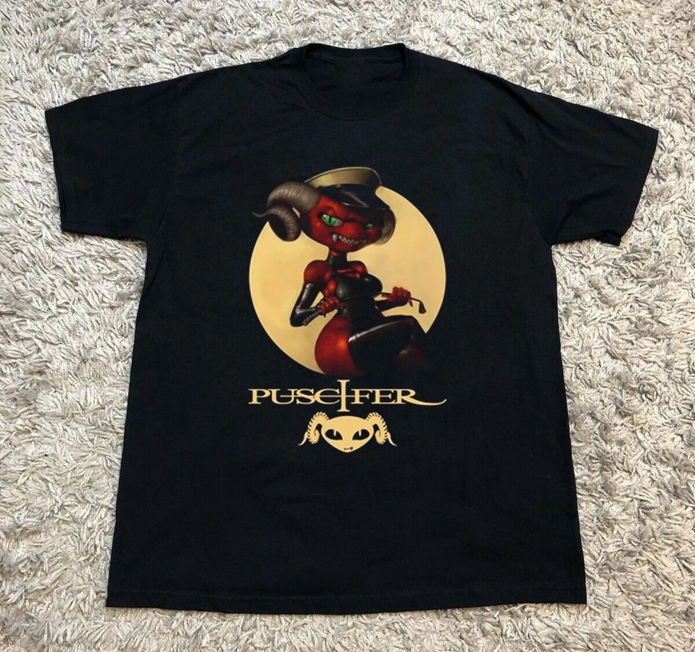 VTG Puscifer Album Tee Short Sleeve Cotton Black Unisex All Size T-Shirt