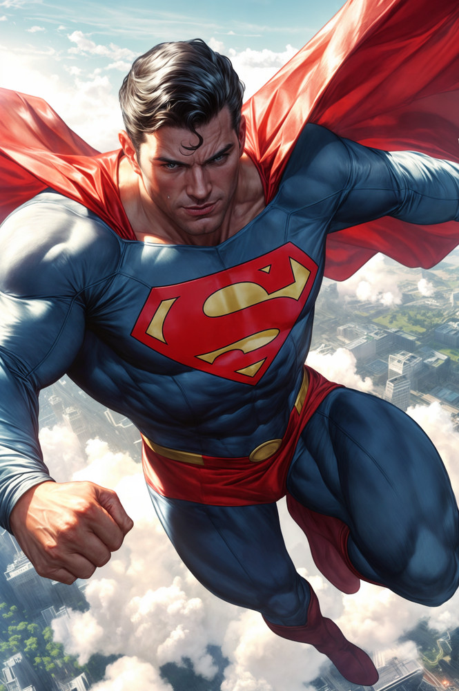 SUPERMAN 02 Fine Art Print 13x19 Limited Edition 1 of 30 DC Comics Man of Steel
