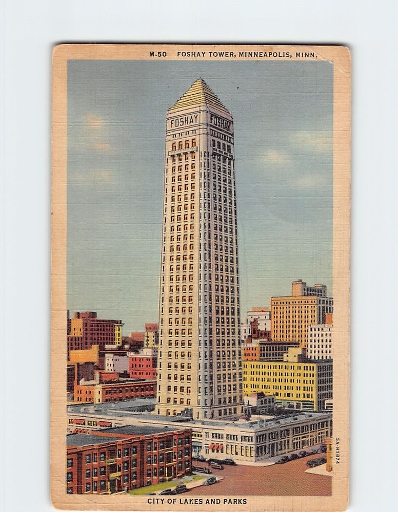 Postcard Foshay Tower Minneapolis Minnesota USA