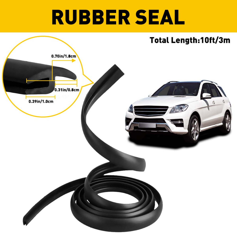 3m Car Seal Rubber SUV Trim Molding Door Strip Edge Lock Guard Weatherstrip NEW