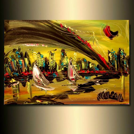 Landscape  CREATED  BY MARK KAZAV  Modern  Original Oil Abstract YQWE6uTJRG