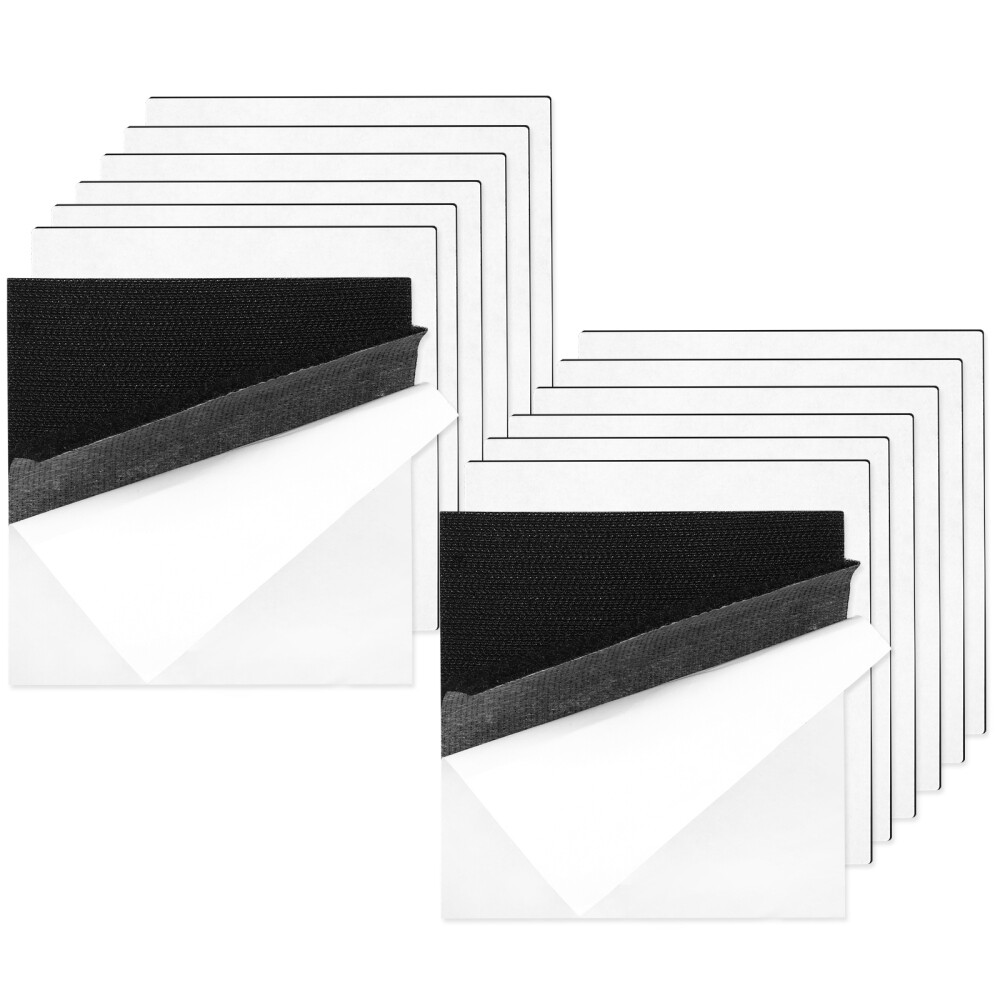 16 Pairs Adhesive Loop Tapes Fasteners for Travel and School Use