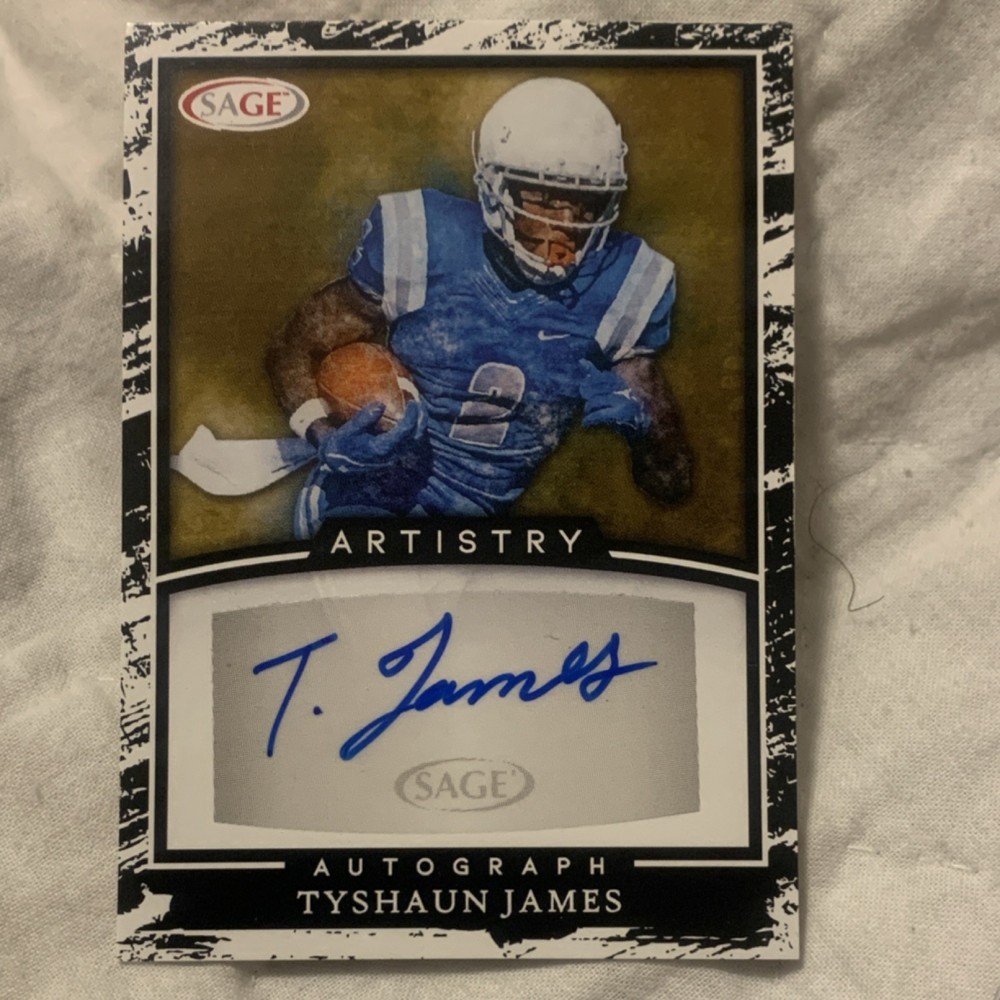 2022 SAGE Artistry Tyshaun James #A-TJ3 Autograph Atlanta Falcons Football