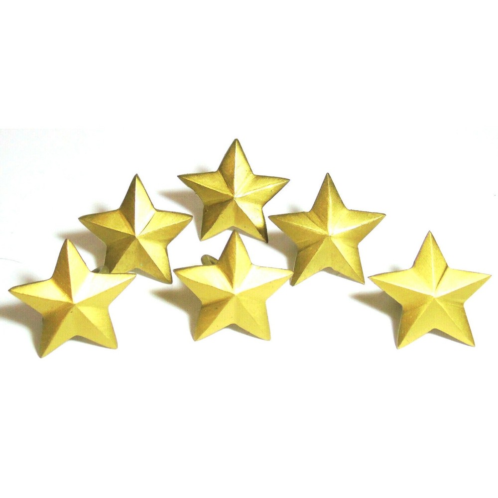 Brass Gold Star Napkin Rings 2.5