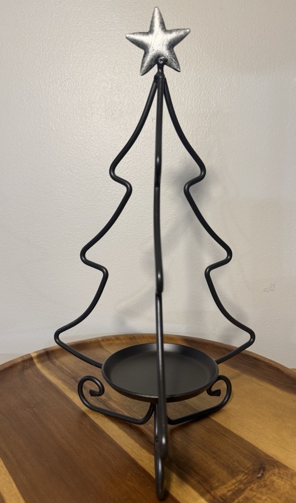 Longaberger Wrought Iron Christmas Tree Candle Holder 14