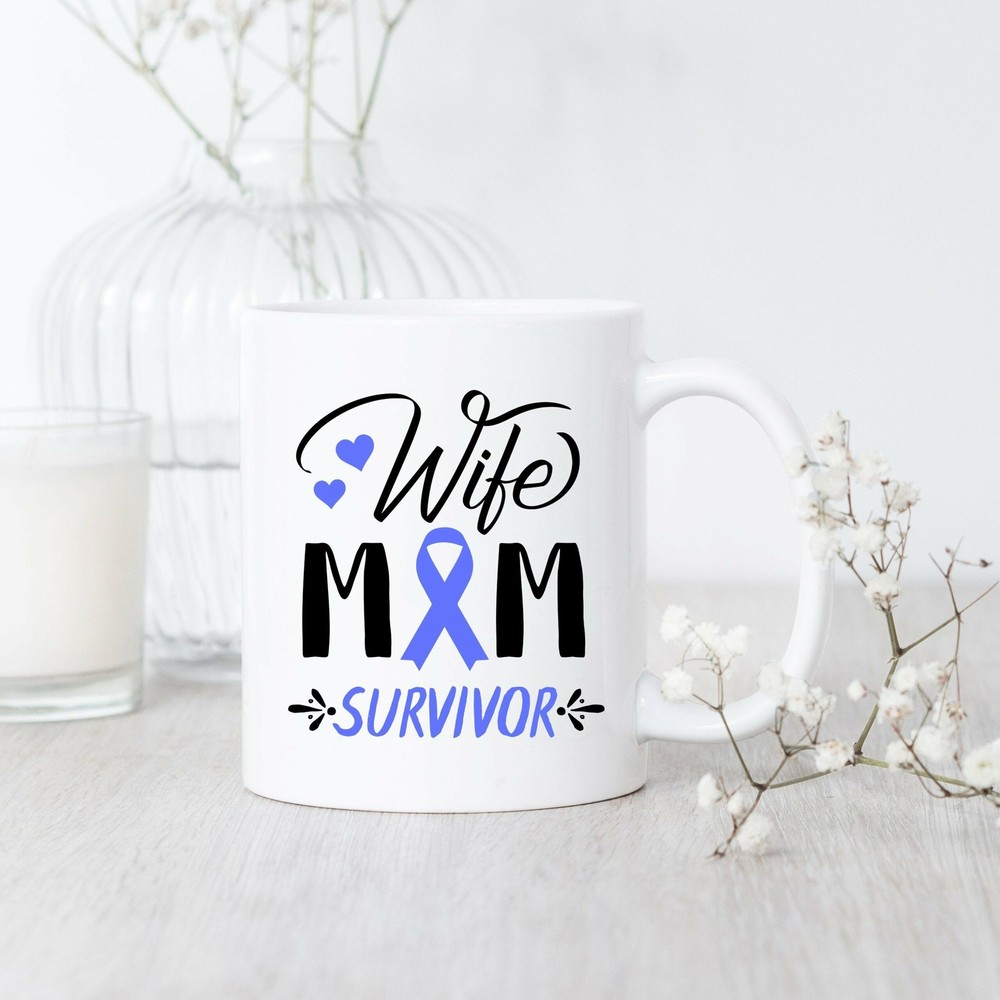 Stomach Cancer Survivor Mug for Wife or Mom Fighting Cancer Support Gift