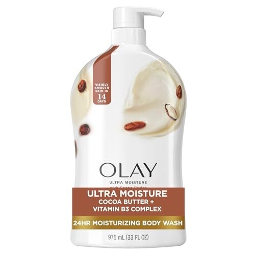 Olay Ultra Moisture Body Wash for Women, 24hr Moisturizing, Deeply Nourishes, Vi