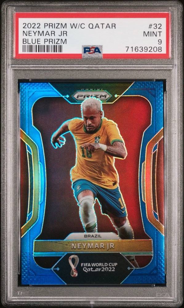 2022 Panini Prizm World Cup Qatar - Neymar Jr #32 Blue Prizm /299