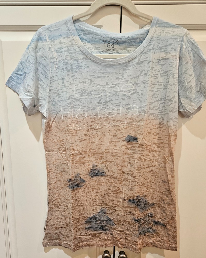 Cape Hatteras National Seashore Women's Blue 84 T-Shirt; Small
