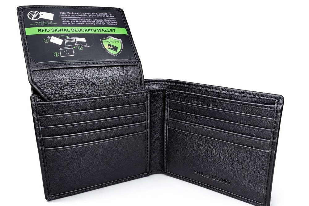 Men's Genuine Leather Classic Bifold Wallet Passcase Extra Capacity Credit Cards