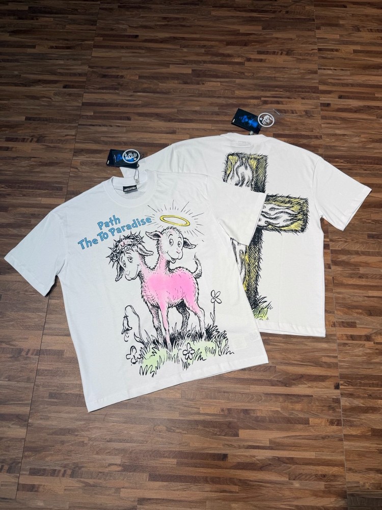 Hellstar tee shirt Men's White Cotton NEW