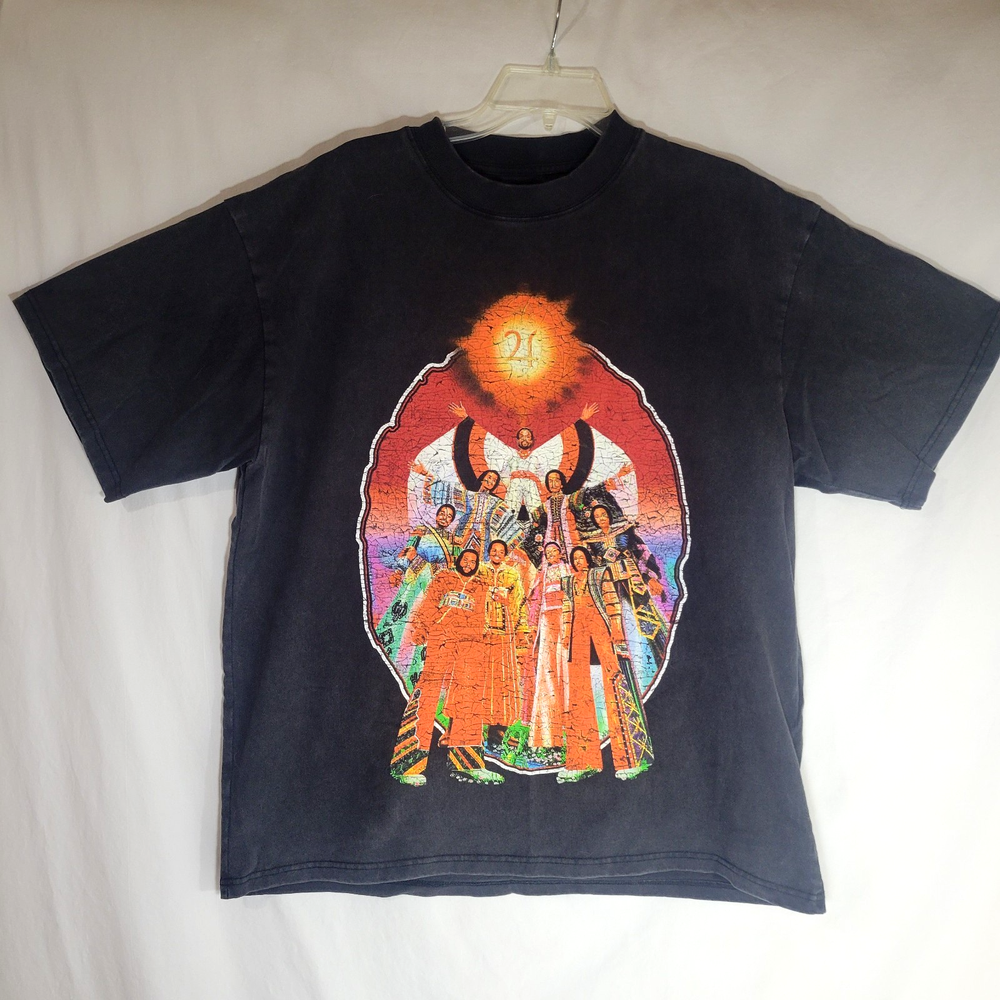 Earth Wind And Fire 2018 Concert T-Shirt Black Mens Size L Cotton (653)
