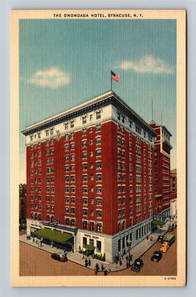 Syracuse NY-New York, The Onondaga Hotel Antique Vintage Souvenir Postcard