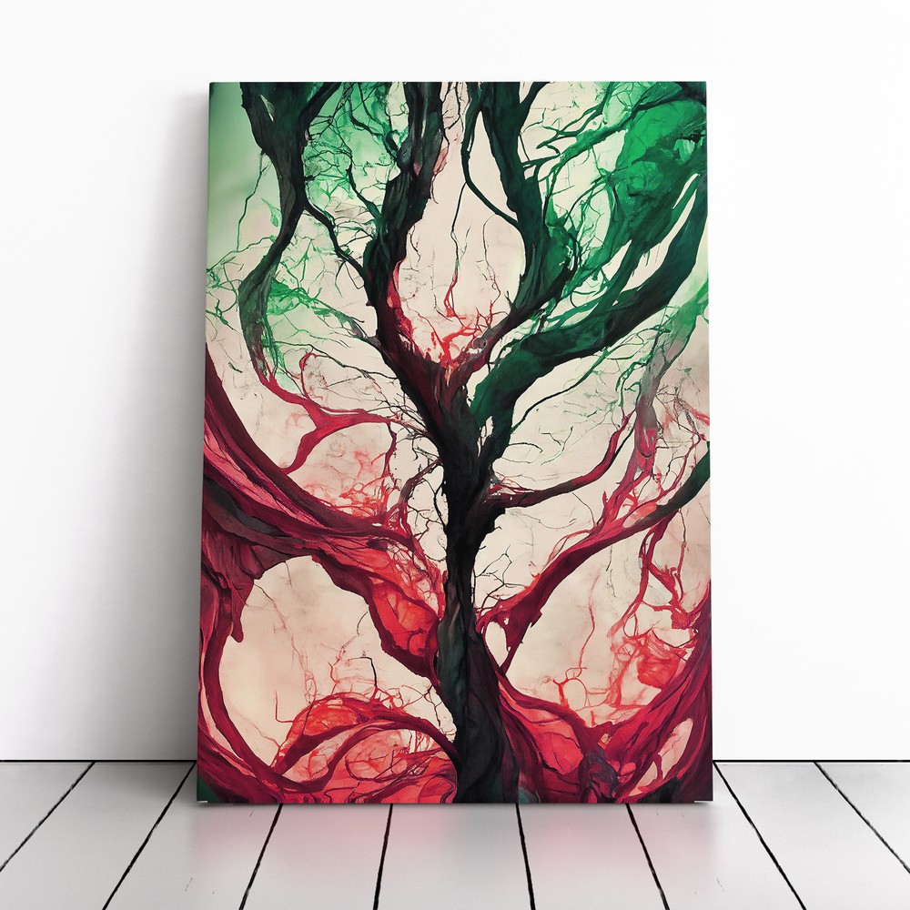 Abstract Tree Branches No.5 Canvas Wall Art Print Framed Picture Home Decor