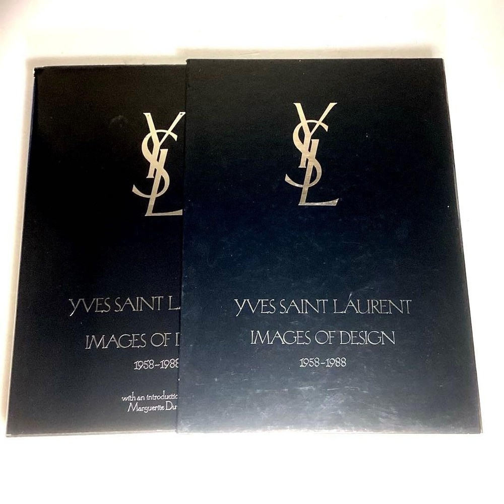 Yves Saint Laurent 1988 Fashion Design Book French 1958-1988