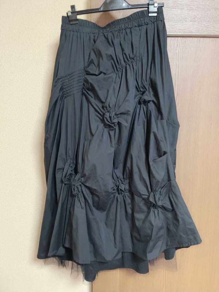 Comme des Garçons Black Draped Skirt Tulle Layers New Polyester