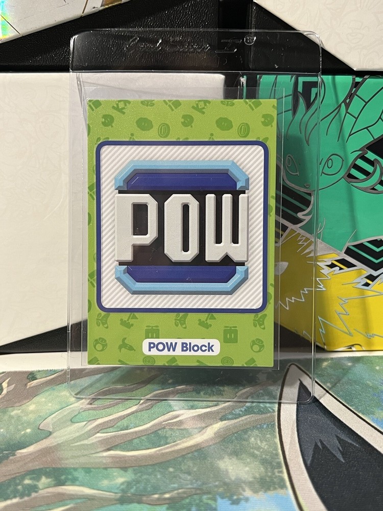 Panini Super Mario Trading Cards No. 141 POW Block, Item Card