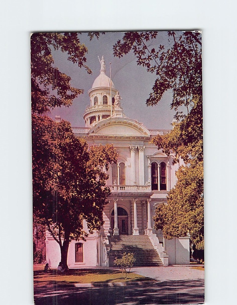 Postcard Court House Merced California USA