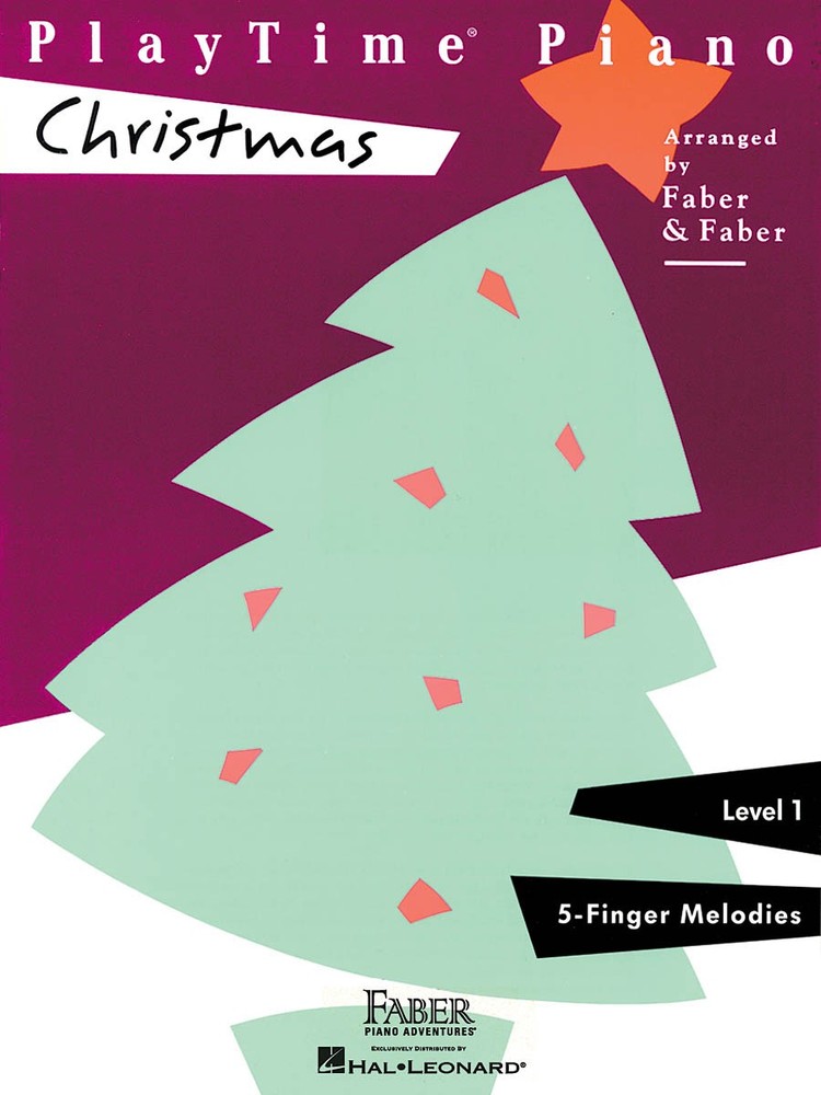 PlayTime Piano Christmas Level 1 Beginner Sheet Music 12 Songs Faber Book
