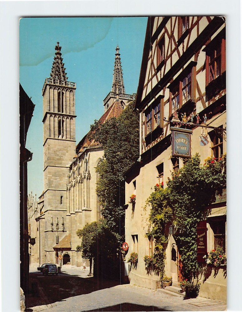 Postcard St. Jacobskirche Rothenburg ob der Tauber Germany