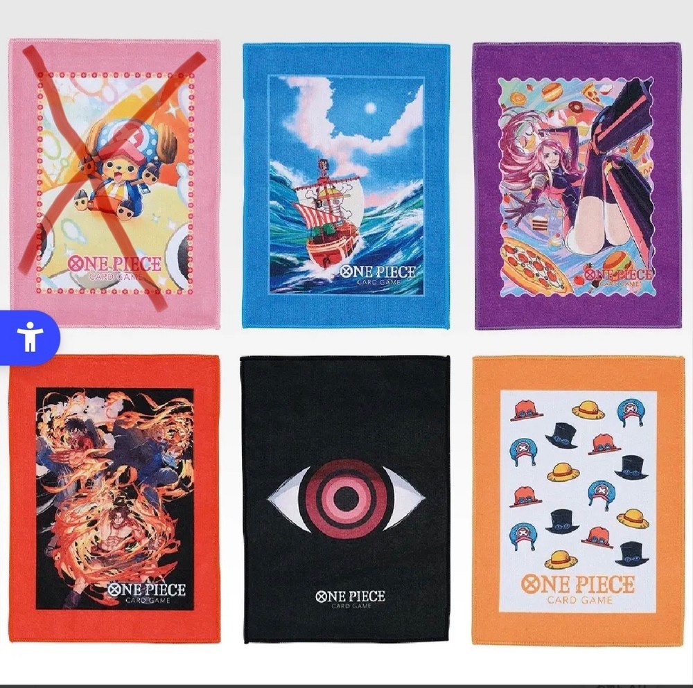 one piece card game ichiban kuji prize F towel set without Chopper