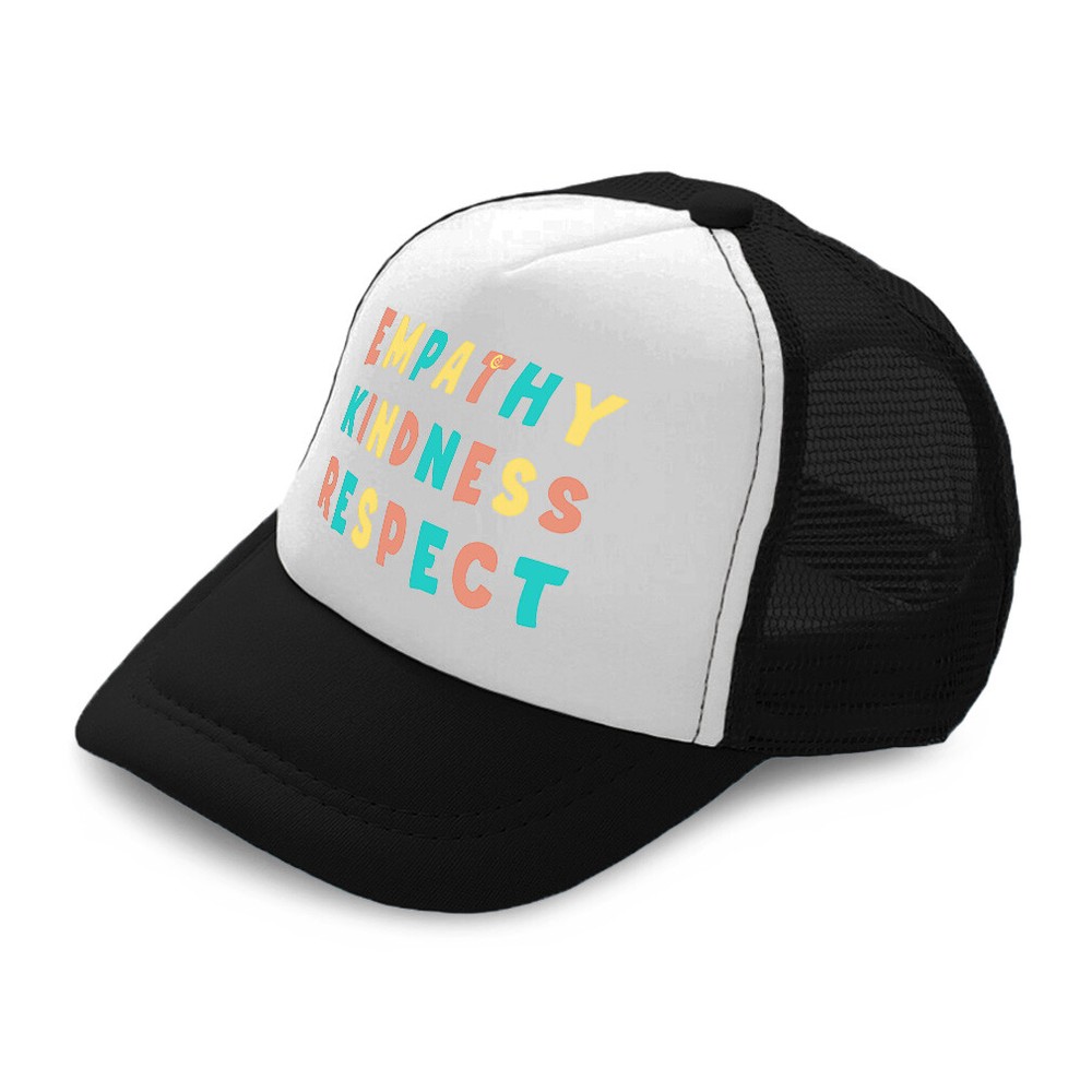 Kids Trucker Hat Empathy Kindness Respect Polyester Boys Caps & Girls Caps