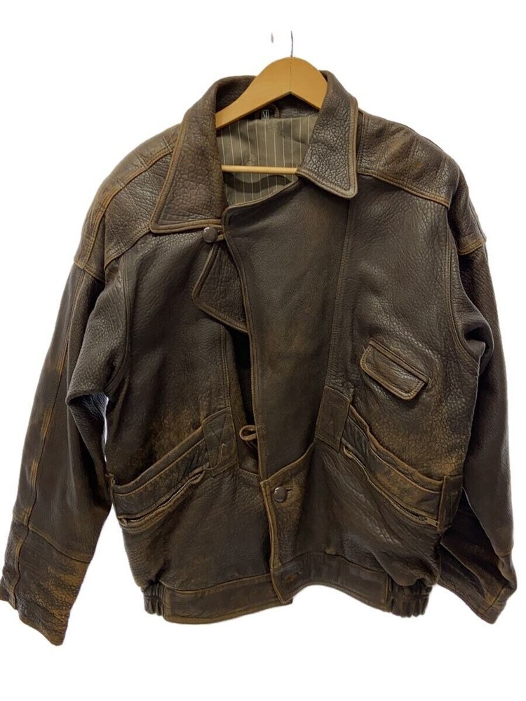 Leather Jacket Blouson/-/Leather/Brw/Plain// 3505