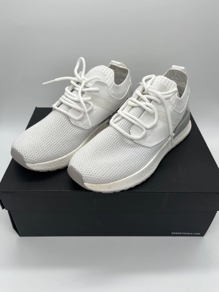 Kenneth Cole Lessia Sock Sneakers WHITE Size 8