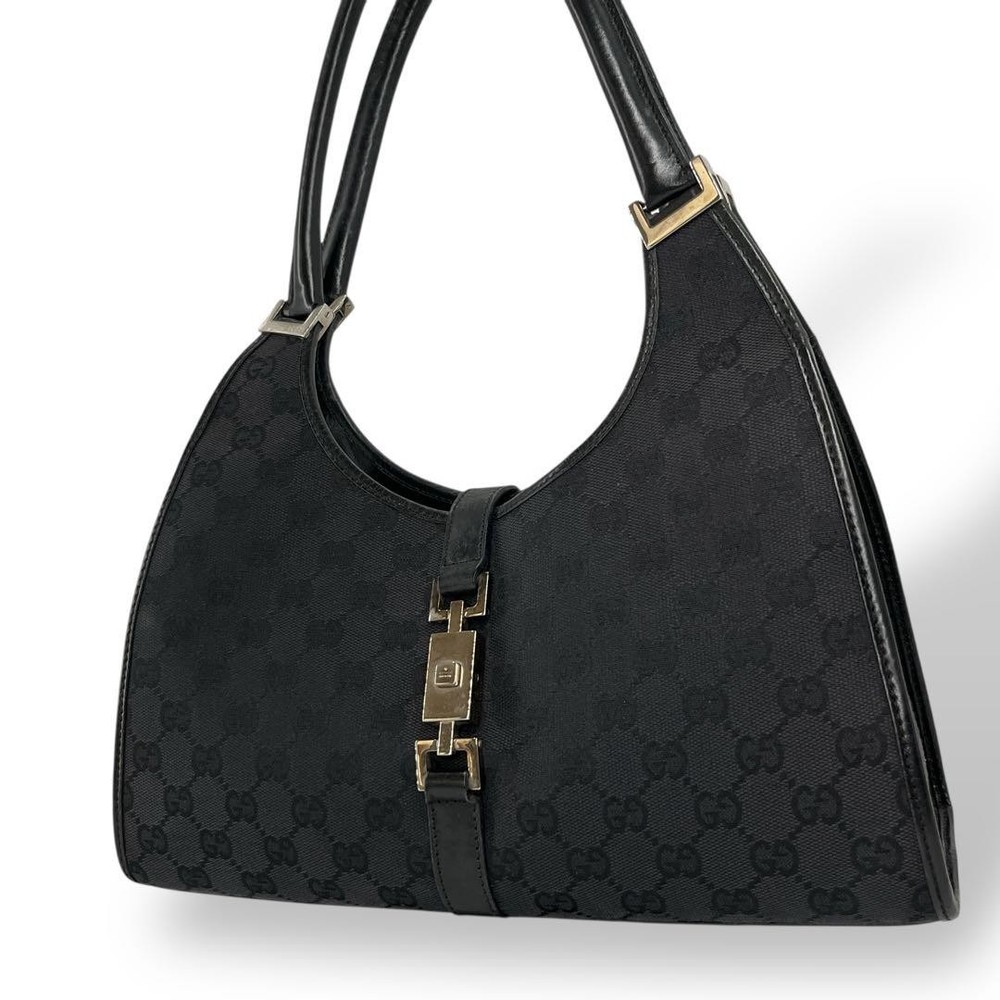 Gucci Jackie GG Canvas One Shoulder Bag in Classic Beige
