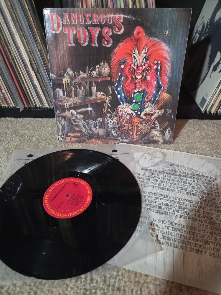 Dangerous Toys Self Titled Lp Vinyl 1989 1st PROMO Press W/Insert VG/VG