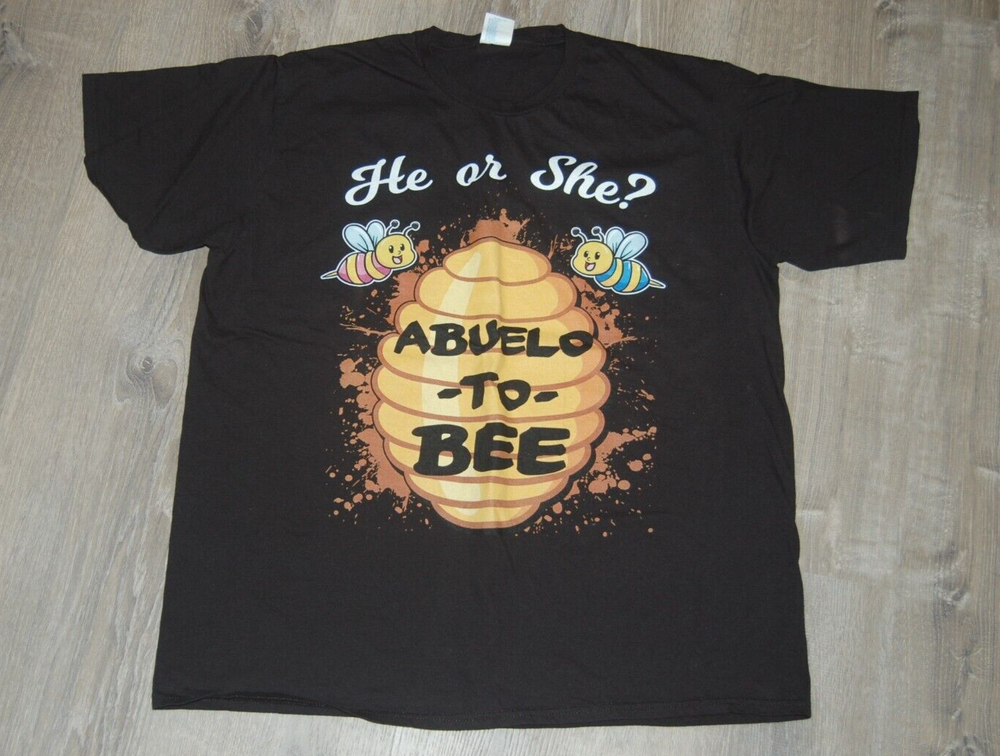He Or She ABUELO  To Bee Gender Baby Reveal Announcement Unisex T-shirt X-LARGE-image