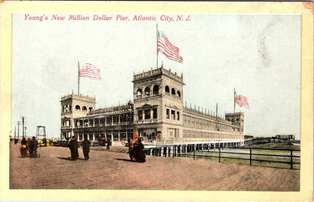 Young's New Million Dollar Pier, ATLANTIC CITY, New Jersey Postcard