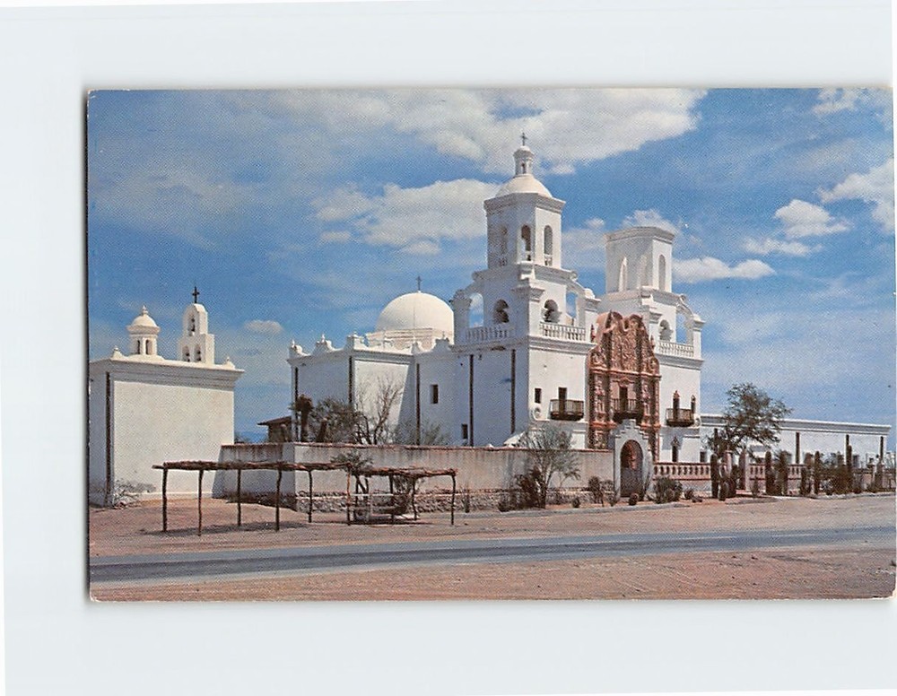 Postcard Mission San Xavier Del Bac Tucson Arizona USA