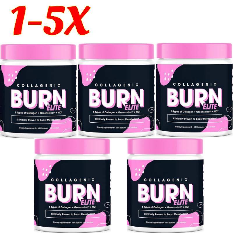 Collagenic Burn Elite Thermogenic Fat Burner with Collagen Peptides 60 Caps