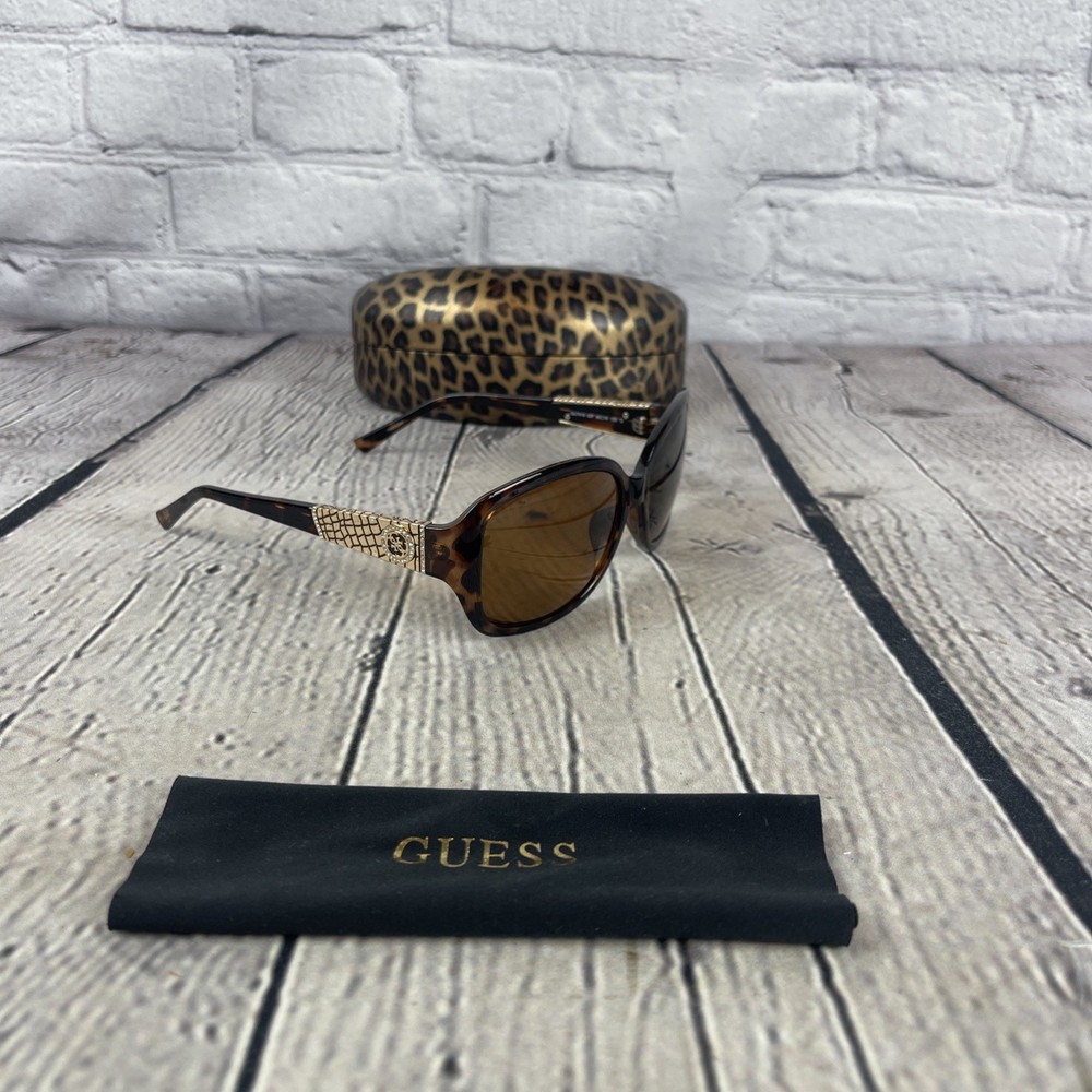 GUESS GU7418 52F Havana Womens Cat Eye Sunglasses Frames 60-16-135 Frames Only