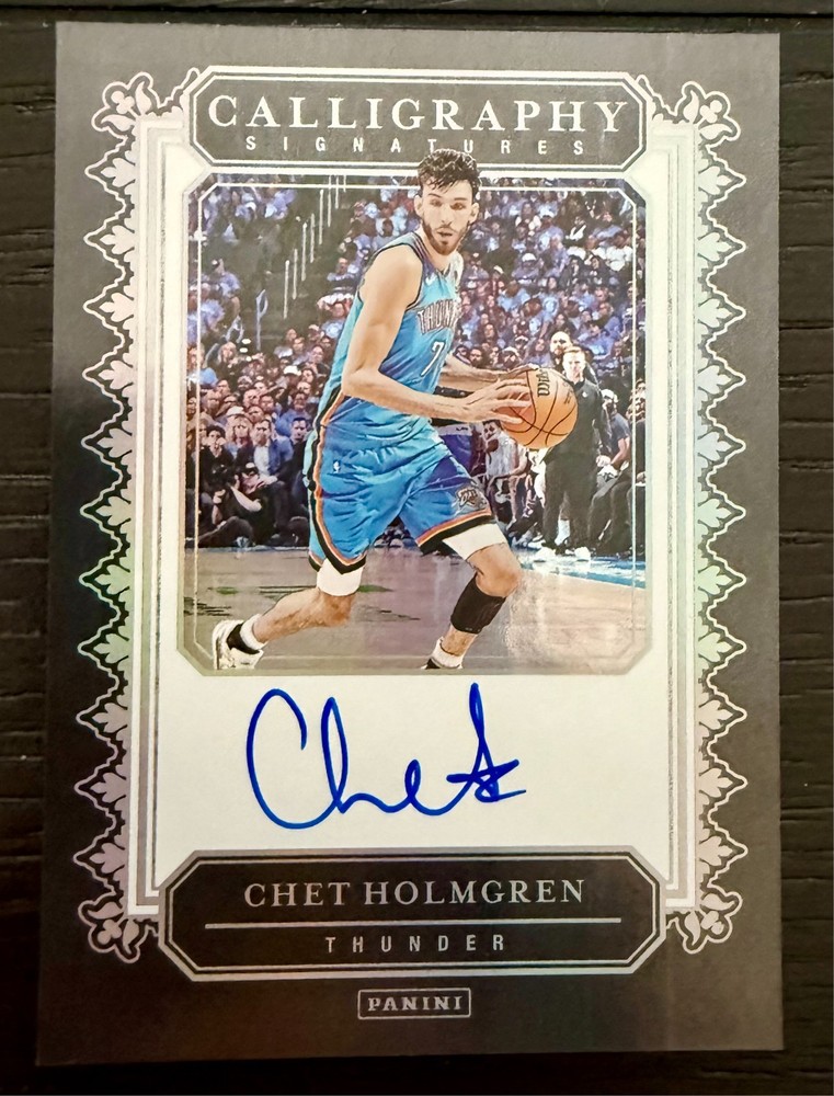2024-25 Panini Origins Basketball Calligraphy Signatures Chet Holmgren Auto SP