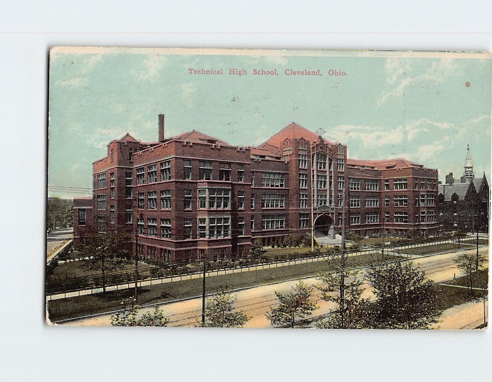 Postcard Technical High School Cleveland Ohio USA