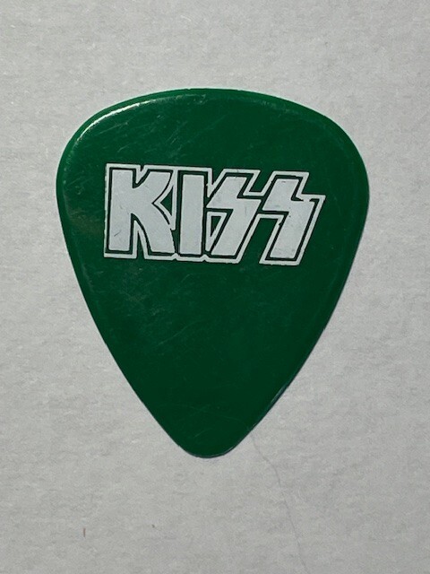 KISS Peter Criss Signature Vintage Green Guitar Pick