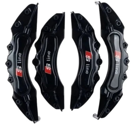 4 PCS Brake Caliper Covers for Audi Front Rear A1 A2 A3 A4 A6 A5 Q5 Q3 Q2 Black