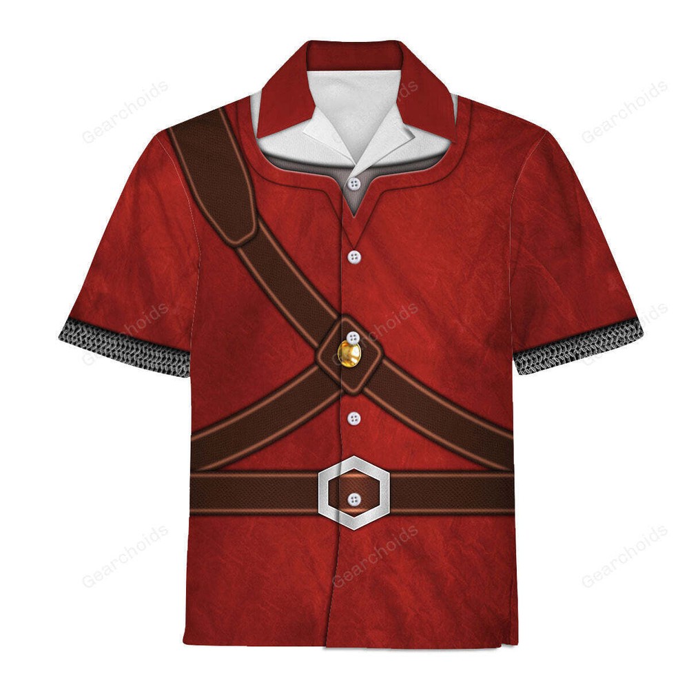 Knights Of Skyloft Red Hawaiian Shirt Men’s US Size Summer Style