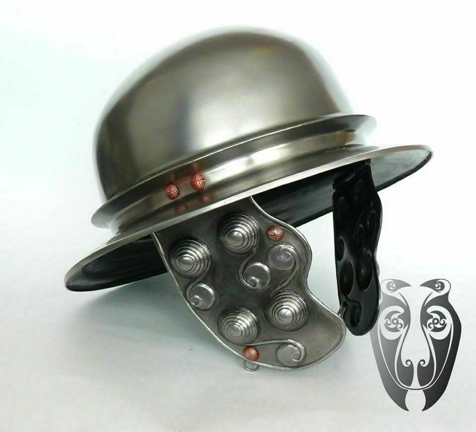 16GA Steel Medieval Knight Warrior Roman Celtic Helmet Reenactment Helmet