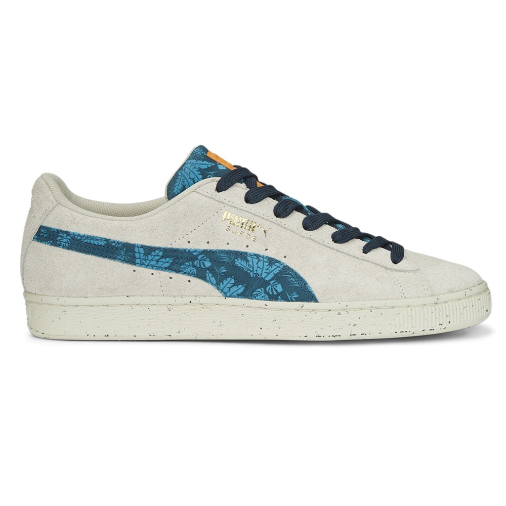 PUMA Suede Gentle Jungle Lace Up  Mens White Sneakers Casual Shoes 39005701