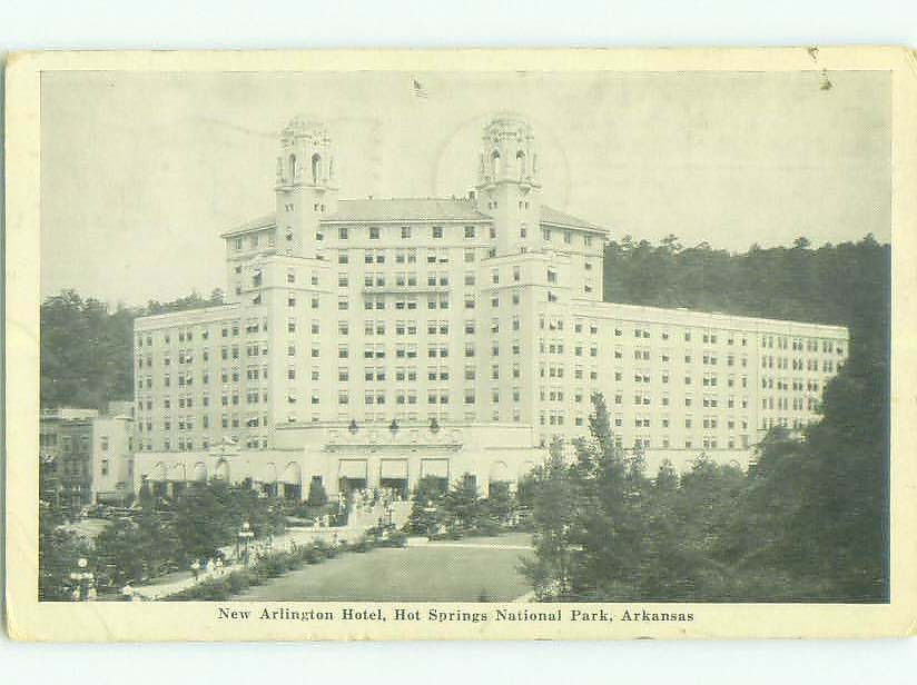 1940's NEWLY BUILT ARLINGTON HOTEL Hot Springs National Park Arkansas AR HQ5624