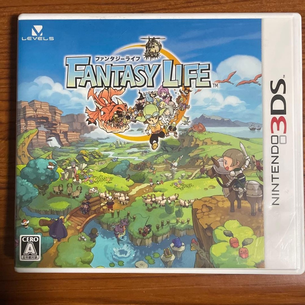 Fantasy Life Nintendo 3DS Used Tested Japanese ver with Case