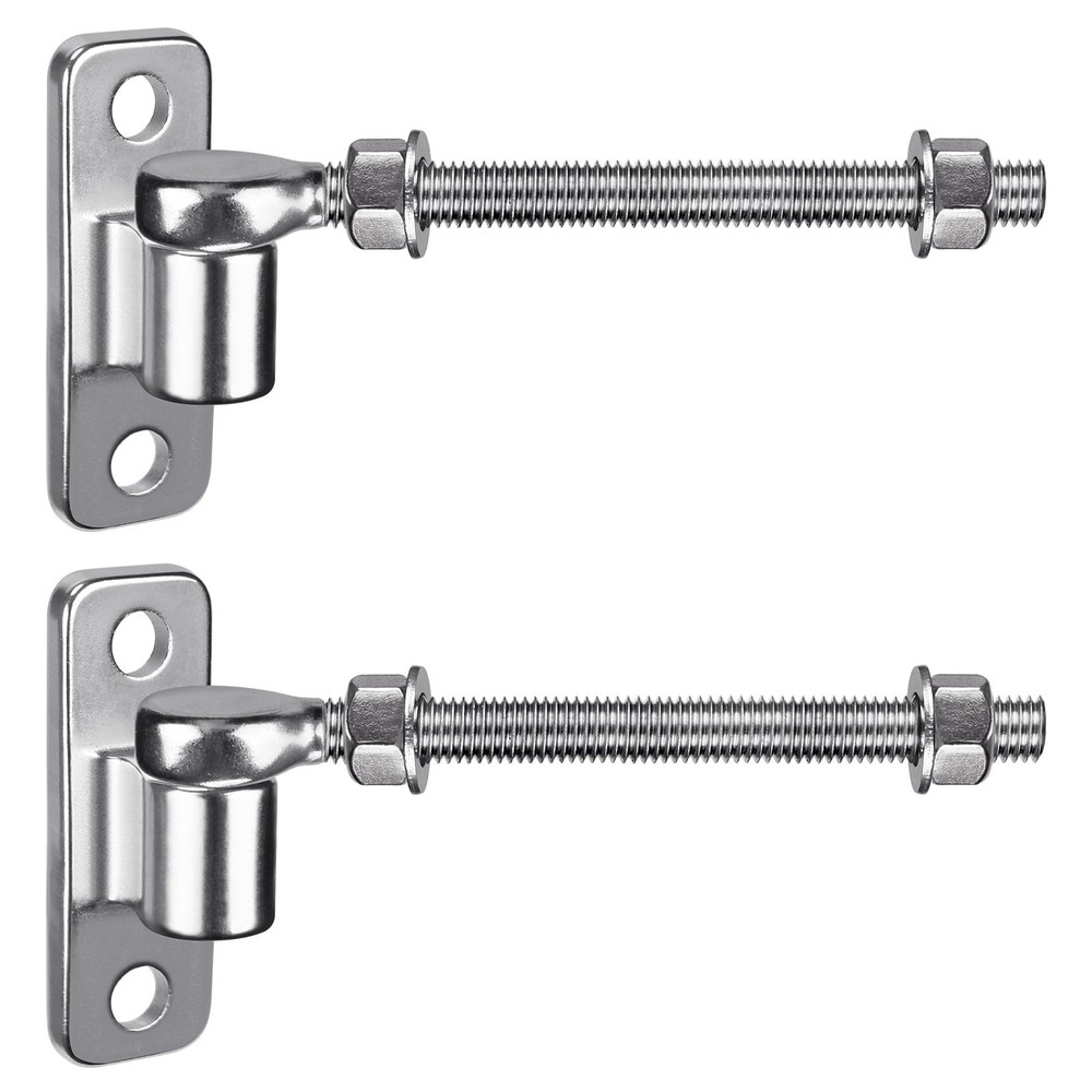 8'' J Bolt Gate Hinge, Heavy Duty Gate Hinge for Wood Fence, One-Piece Moldin...